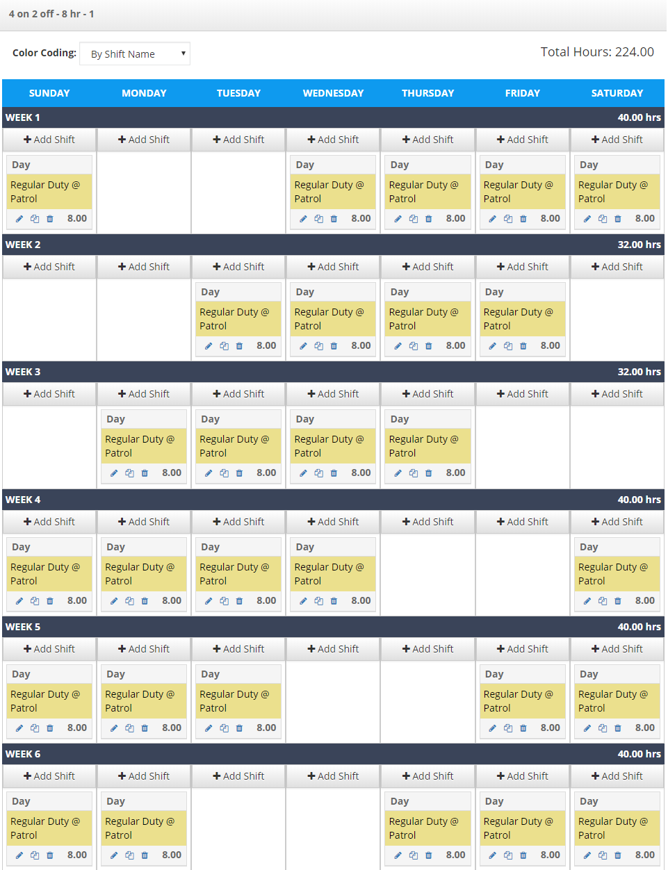 3 Popular Police Schedule Examples For Small Departments